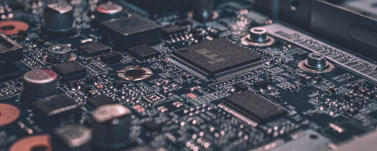 Technician servicing a computer